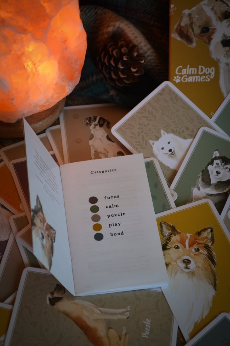 Brain Games & Enrichment Activity Deck - Calm Dog Games