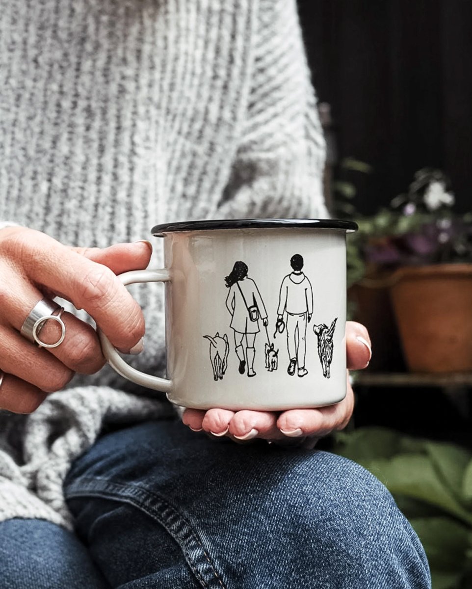 Dog Lovers Enamel Mugs - Calm Dog Games