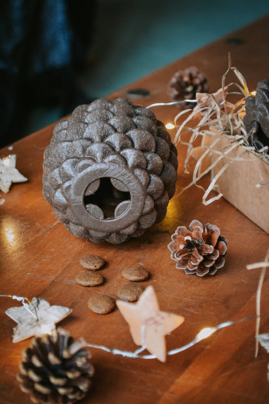 Pine Cone Treat Dispenser - Calm Dog Games