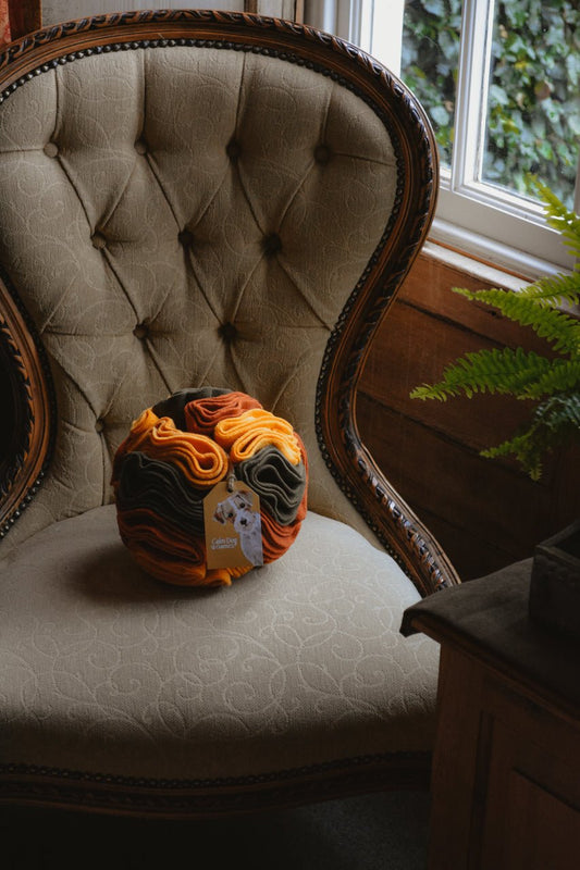 PUMPKIN PATCH Snuffle Ball Puzzle Feeder Toy - Calm Dog Games