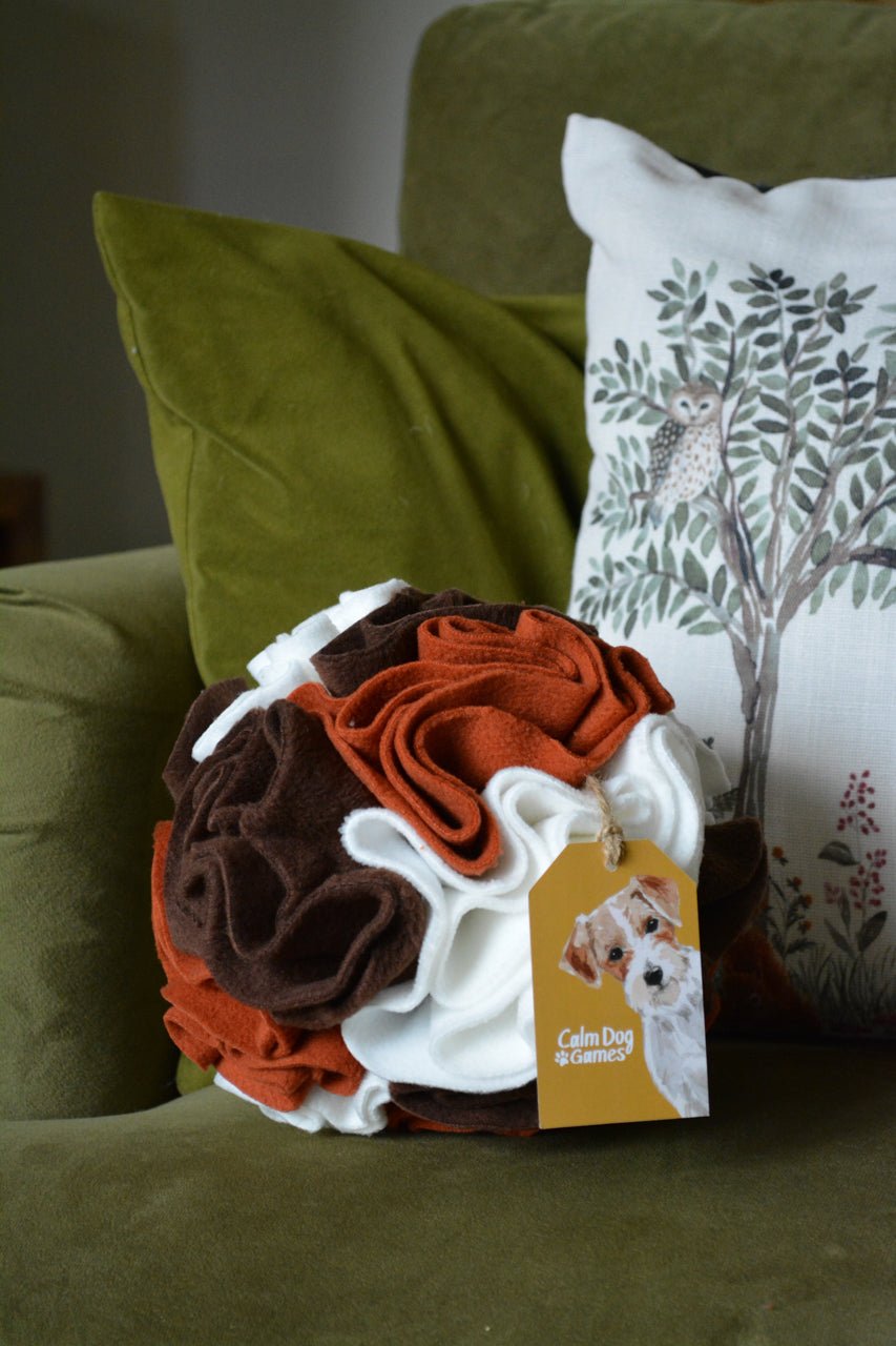 "The Snufflepuff" - Snuffle Ball Enrichment Toy (X - Large) - Calm Dog Games