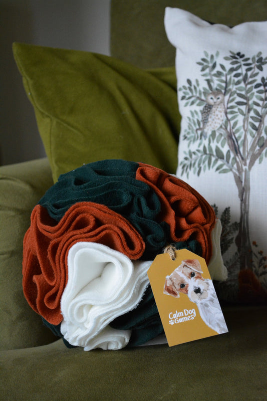 AUTUMN FOREST Snuffle Ball Puzzle Feeder Toy - Calm Dog Games