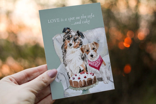 "Love is" Dog Card - Calm Dog Games