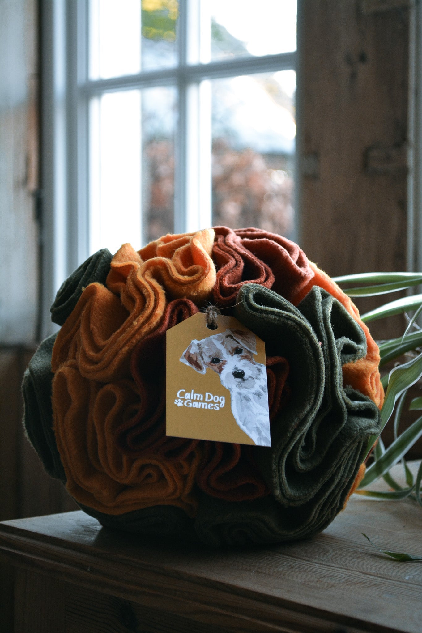 PUMPKIN PATCH Snuffle Ball Puzzle Feeder Toy - Calm Dog Games