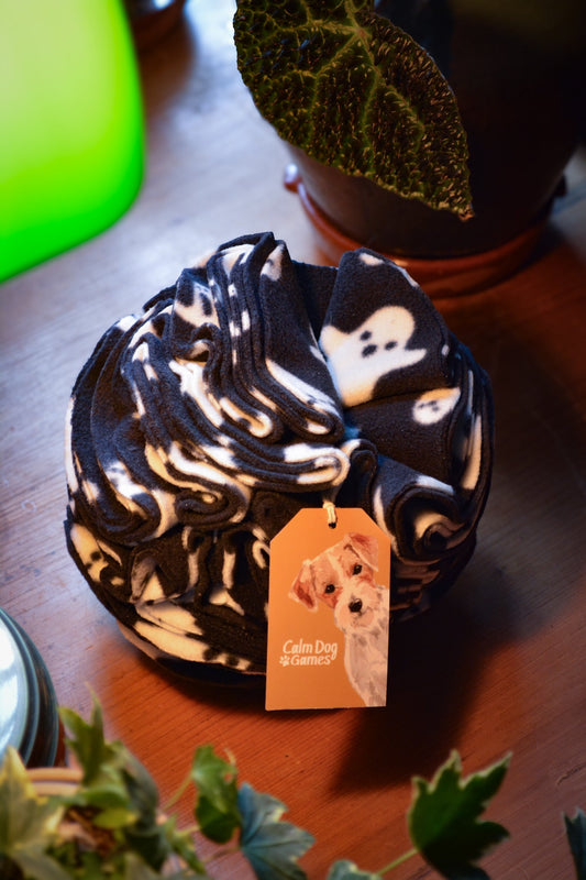 Trick or Treat Snuffle Ball Puzzle Feeder Toy - Calm Dog Games
